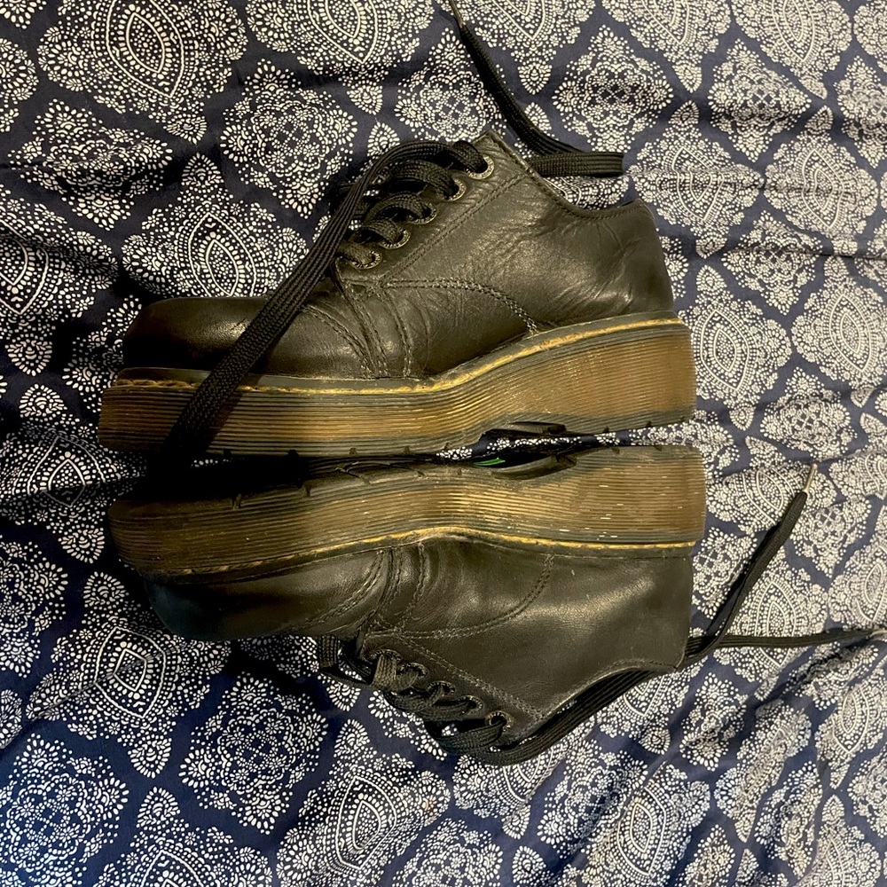 DOC MARTENS 8651 AW004 Black Lace Up Chunky Sole US Women's Oxfords90s style